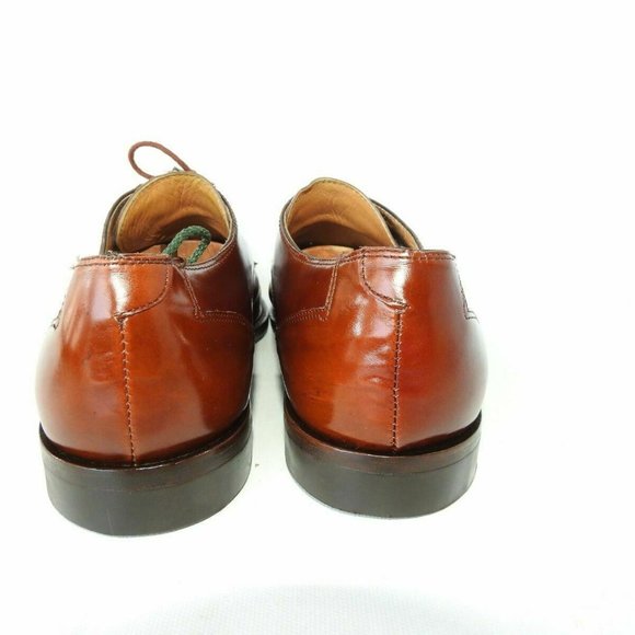 David Eden Size 11 Brown Exotic Croc Oxfords R5C19